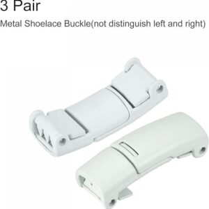 41BwHLISD5L._AC_ 1 Pair Shoelace Buckle 27 x 11 x 8mm Zinc Alloy Magnetic No Tie Lock Light White-B0CKFBRLM9