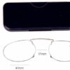 Fashion Legless Clip Nose Portable Reading Glasses Unisex Ultra Thin Magnification Eyewear Unbreakable-B0DS1JL2VK