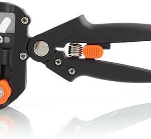 41DI3e0JSaL._AC_ Signstek Gardening Fruit Tree Branch Grafting Cutting Tool Professional Pruner Shear Snip with 2 Extra Blades & Grafting TapeB00JRWFGWE