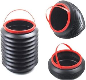 Nicoman Camping Fishing Folding Basket Collapsible Washing Bucket Car Bin Organiser 4 Litre, Pack of 2-B07WYSS6VR