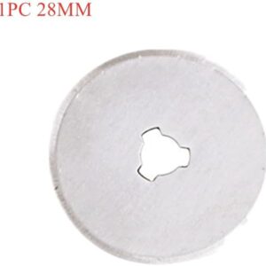 [ 5pcs 28mm ] Patchwork Roller Wheel Knife Cloth Cutting Knife Leather Paper Fabric Craft Fabrics Rotary Cutter DIY Sewing Accessories [only blades]-B0CDNN98GT