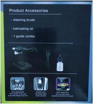 Sk-392 Professional Hair Trimmer - Black 3in1-B0F1JCCBCZ