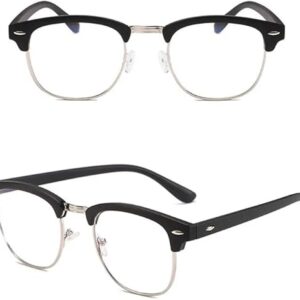 41LSfmA+NTL._AC_SX522_ Half Frame Myopia Glasses Computer Goggles Finished Business Nearsighted Eyeglasses Diopter - مناسبة لقصر النظر حسب المقاسات المحددة-B0D9DGFJVT