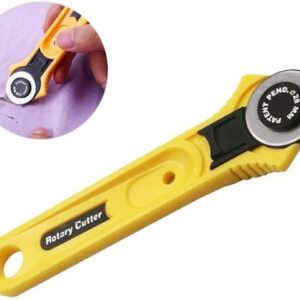 [ 5pcs 28mm ] Patchwork Roller Wheel Knife Cloth Cutting Knife Leather Paper Fabric Craft Fabrics Rotary Cutter DIY Sewing Accessories [only blades]-B0CDNN98GT