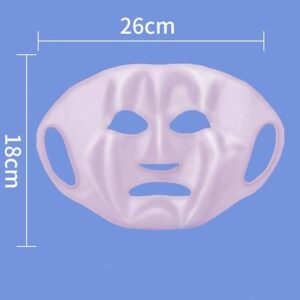 3D Silicone Mask Face Women Skin Care Tool Hanging Ear Face Mask Gel Sheet Reusable Lifting Anti Wrinkle Firming Ear Fixed Tools 1Pcs (Pink)-B0F1BXJYWB