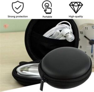 [1Pcs] Carrying Hard Holder Case Storage Bag For Earphone Headphone Memory Card-B0D2LZ8PC9