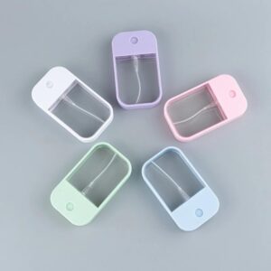 Spray Card Bottle 45ML Portable Color Card Plastic Perfume Bottle Mobile Phone Shape Alcohol Spray Bottle Random Color-B0DZPFV6JX