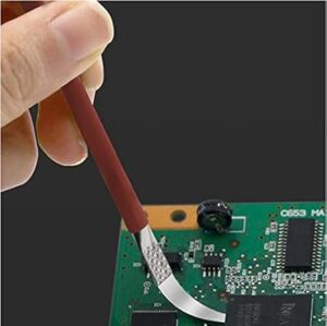 IC Chip Spoon Ultra Thin Blade Mobile Phone Motherboard CPU BGA Chip Glue Removal Tools, Set of 5 Piece-B09FF9ZGKZ