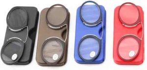 Fashion Legless Clip Nose Portable Reading Glasses Unisex Ultra Thin Magnification Eyewear Unbreakable-B0DS1JL2VK