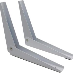 Folding Shelf For Kitchen and Microwave for 80 kg Workbench Home Garden Bracket (Shelf Color Dark Brown)-B0CQD2K9RV