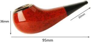 1 Pcs -High Quality Chicken Leg Shape Short Pipes Chimney Pipe Mouthpiece Herb Tobacco Pipe Cigar Narguile Grinder Smoke 9.5cmX3.6cm - 56Gram-B0F1M5P3MM