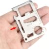 11 in 1 Stainless Steel Credit Card Pocket versatile Tool -silver-B0DZX1QYWK