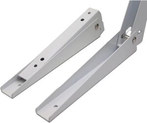 Folding Shelf For Kitchen and Microwave for 80 kg Workbench Home Garden Bracket (Shelf Color Dark Brown)-B0CQD2K9RV