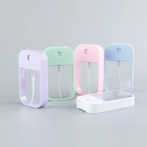 Spray Card Bottle 45ML Portable Color Card Plastic Perfume Bottle Mobile Phone Shape Alcohol Spray Bottle Random Color-B0DZPFV6JX