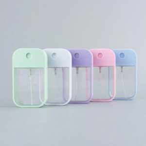 Spray Card Bottle 45ML Portable Color Card Plastic Perfume Bottle Mobile Phone Shape Alcohol Spray Bottle Random Color-B0DZPFV6JX