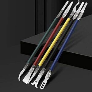 IC Chip Spoon Ultra Thin Blade Mobile Phone Motherboard CPU BGA Chip Glue Removal Tools, Set of 5 Piece-B09FF9ZGKZ