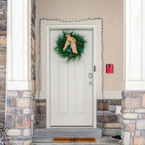 Key Lock Box, 4 Digit Combination Wall Mount Key Storage Lock Box for Outdoor & Indoor 5 Keys Large Capacity for House Spare Keys, Home, School, Office Wall Safe (RED)-B0F1ZQHFSN