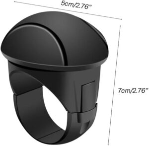 Driving Helper Booster, Spinner Knob Steering Wheel, Universal Hand Control Steering Wheel Spinner Knob, for Sedans, Saloon Cars, Trucks, SUV, All Type (Black)-B0F1TQVXF5