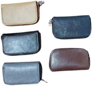 Memory Card Case – 28 Slot Micro SD, SDHC, SDXC, MMC, CF Holder & Organizer – Durable Leather Travel Storage (Brown)