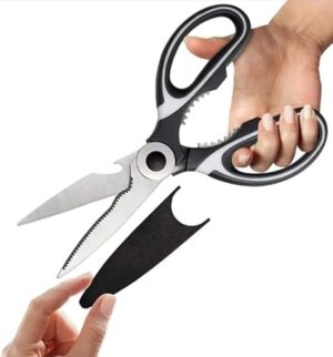 1PCs/Set - Kitchen Scissors Heavy Duty Scissors Utility Stainless Steel Scissor Multipurpose Sharp Scissor-Great for Vegetable, Fish, Bones, Nut, Meat, Turkey, Chicken, Flowers,-B0DSVSDWKR