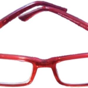 Plastic Colored Reading Glasses for Men and Women (RED, +4) MayBe changed to glasses frames for Use-B0F1L3GTFY