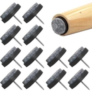 51-KtSVdZ6L._AC_ Furniture Sliders Nail-on Glides (1.50 cm Diameter)- 24 Pieces White Base-B0DZ4SN1CS