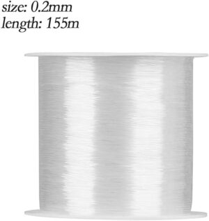 Gaodpz 2pcs 0.2mm-0.6mm Strong Fishing Line Super Power Fish Cable lines PE Nylon Crystal Fishing Line Fishing Accessories-B089LP2XN1