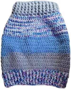 Dog and Cats HandMade Crochet Shirt Winter Pet Dog Clothes Crochet a winter jacket for pets as shown Select Size Carefully Select your Color, ((SR15126) Neck16~24CM-Chest26~36Cm)-B0DZD6TFJ3