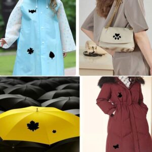 1Pcs only 20X15Cm Self-Adhesive Black Patches on Clothes Down Jackets Umbrella Hole Repair No Need Iron Washable Waterproof Clothing Patch Sticker- Select (BlackLoveStar)-B0DSLXQL52