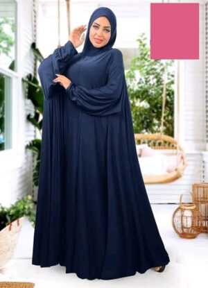 Plain Prayer Esdal – Soft Cotton Feel, Comfortable Fiber Material – Islamic Set, One-Piece, One Size – Eslamy, Malhafa اسدال -ازدال-الملحفة-ملحفة خروج و صلاة-Blush Pink Color only-B0DZ2CKRL5