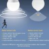1Pcs-12Watt Bulb-Works At Night Only With an Automatic Motion Sensor for 50 Seconds It Turns Off When There Is No Movement, Suitable For lighting Stairs, Entrances,Garages-Worm (2)-B0F16XNF55
