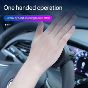 Driving Helper Booster, Spinner Knob Steering Wheel, Universal Hand Control Steering Wheel Spinner Knob, for Sedans, Saloon Cars, Trucks, SUV, All Type (Black)-B0F1TQVXF5