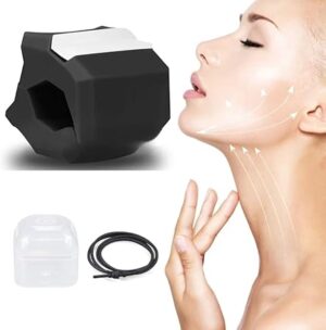 1pcs Fitness Jawline Exercise Stress Ball Face Jaw Exerciser Trainer Muscle Simulator for Cheekbones Trainer Jawliner Jaw Liner (Color MayBe Random) (RED)-B0DZ8Y3LP8