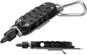 [ 1Pc ] Multifunctional Mini Screwdriver Outdoor EDC Keychain Shape Screwdrivers Portable Steel Repair Tool (Random Color-B0DRWRKH13