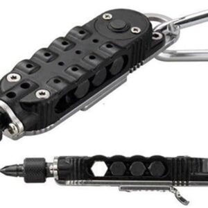 [ 1Pc ] Multifunctional Mini Screwdriver Outdoor EDC Keychain Shape Screwdrivers Portable Steel Repair Tool (Random Color-B0DRWRKH13