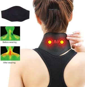 Neck Support Massager 1Pcs Tourmaline Self-heating Neck Belt Protection Spontaneous Heating Belt Body Massager-B0DZP1MJXP