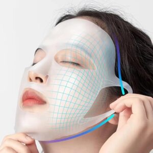 3D Silicone Mask Face Women Skin Care Tool Hanging Ear Face Mask Gel Sheet Reusable Lifting Anti Wrinkle Firming Ear Fixed Tools 1Pcs (Gold)-B0F1CFHGHY