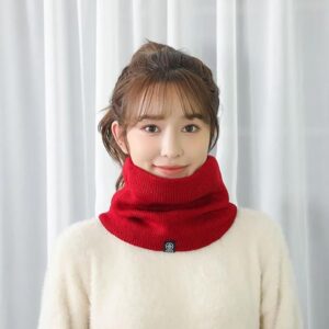 Soft Neck Warmer Winter Windproof Scarf Windproof Cold-proof Cashmere Winter Ring Scarf Plush Fashion-B0DYV5C625