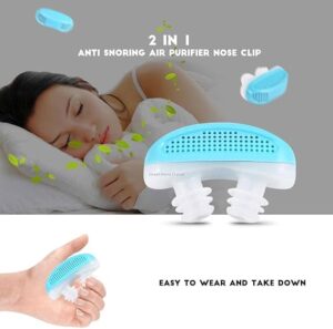 (Random Color) 2 in 1 Health Anti Snoring & Air Purifier Relieve Nasal Congestion Snoring Device Ventilation Anti-snoring Anti Snore Nose Clip-B091J6VVXS