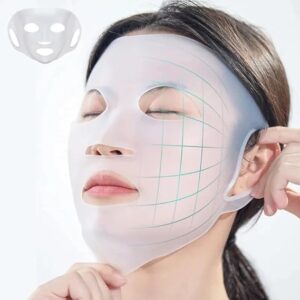 3D Silicone Mask Face Women Skin Care Tool Hanging Ear Face Mask Gel Sheet Reusable Lifting Anti Wrinkle Firming Ear Fixed Tools 1Pcs (Gold)-B0F1CFHGHY