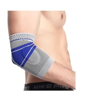 3D Elastic Silicone Fitness Brace Ankle Elbow Protector Hand Anti-Sprain Basketball Football Tennis Fitness Brace for Foot Wrist Rest Heel Brace (Elbow Brace) One Piece-B0DYZ3WDHD