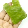 Gua Sha Stone,Jade Stone Massage Tool Guasha Tool for Scraping Facial and SPA Natural Jade Scraping Facial Tool Anti-Aging, Wrinkles, Puffiness (Heart)-B0DZTRLVNR