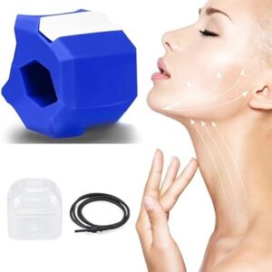 1pcs Fitness Jawline Exercise Stress Ball Face Jaw Exerciser Trainer Muscle Simulator for Cheekbones Trainer Jawliner Jaw Liner (Color MayBe Random) (RED)-B0DZ8Y3LP8