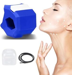 1pcs Fitness Jawline Exercise Stress Ball Face Jaw Exerciser Trainer Muscle Simulator for Cheekbones Trainer Jawliner Jaw Liner (Color MayBe Random) (RED)-B0DZ8Y3LP8