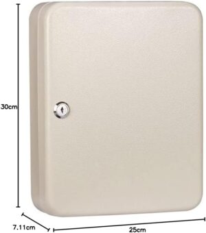 كبينة حفظ مفاتيح - عدد 93 ميداليا مفتاح للمصانع والورش والمنازل + خزنة مفاتيح من المعدن للعمر طويل معالجة ضد الصدأ والصدمات - Metal Key Box for Safe and 93 Keys-B0BZRQNGZF