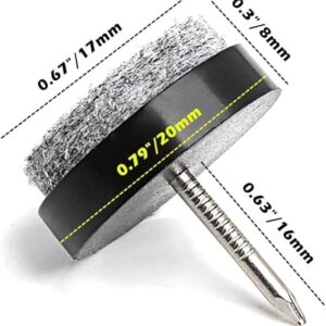 51OtfA8cPZL._AC_SX569_ Furniture Sliders Nail-on Glides (1.50 cm Diameter)- 24 Pieces White Base-B0DZ4SN1CS