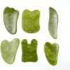Gua Sha Stone,Jade Stone Massage Tool Guasha Tool for Scraping Facial and SPA Natural Jade Scraping Facial Tool Anti-Aging, Wrinkles, Puffiness (Heart)-B0DZTRLVNR