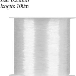 New Strong Crystal Fishing Line PE Nylon Braided line Thread Monofilament 25mm-100M Wire Tools-B0CGRTDR8S
