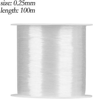 New Strong Crystal Fishing Line PE Nylon Braided line Thread Monofilament 25mm-100M Wire Tools-B0CGRTDR8S