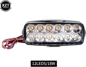 1Pcs 12V E-bike Front Light Motorcycle Electric Bike Bicycle LED Headlight Super Bright Tricycle Lamp 12 Led Cycling Parts-B0F1YG6ZKF